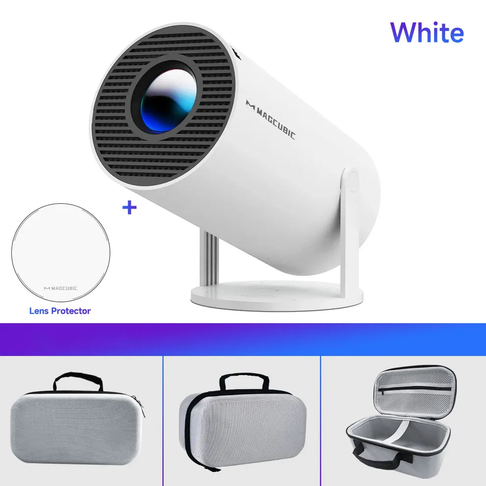 Portable Mini Projector, 4K 1080P Full HD Projector, Support Video Projector, WiFi 5G BT 5.0, Cinema Projector 180° Can Be Rotated, Android 11, Compatible with TV Stick/Windows/iOS/Android for Kids and Adults.