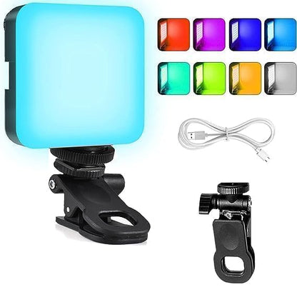 LED Pocket Video Mobile Light | Selfie, Video, Photography, Meeting, Lighting Dimmable & Rechargeable Type C, 3200K-6500K