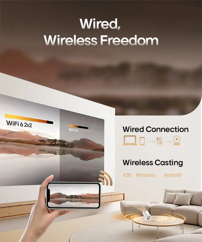 Cinematic Projector Portable Home Theater