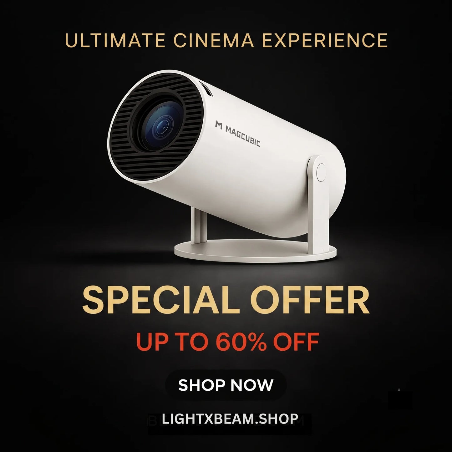 Portable Mini Projector, 4K 1080P Full HD Projector, Support Video Projector, WiFi 5G BT 5.0, Cinema Projector 180° Can Be Rotated, Android 11, Compatible with TV Stick/Windows/iOS/Android for Kids and Adults.